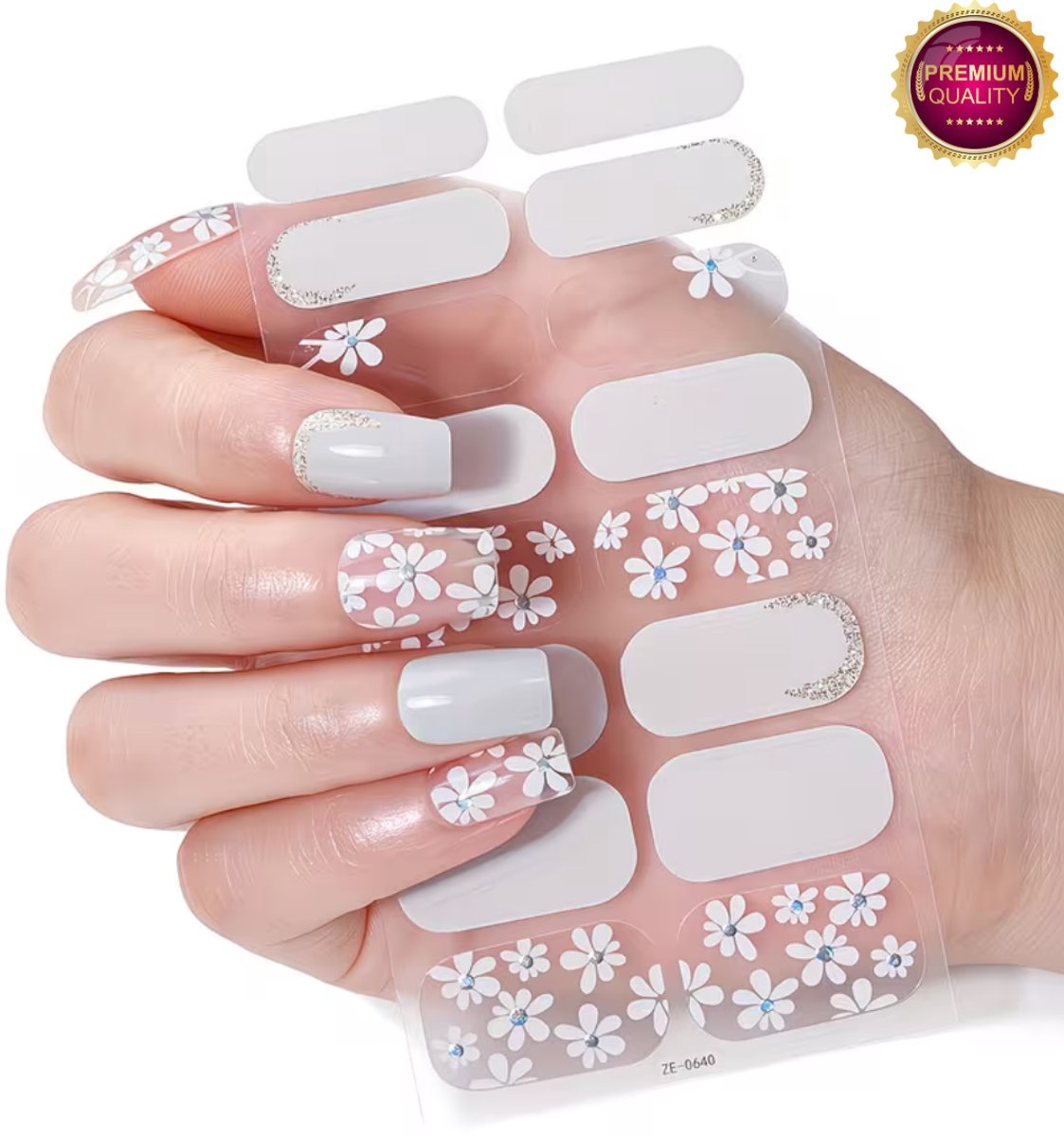 GUAPÀ® Nagelstickers & Nail wraps - 10 Vellen - Diverse kleuren Nagellak Wraps