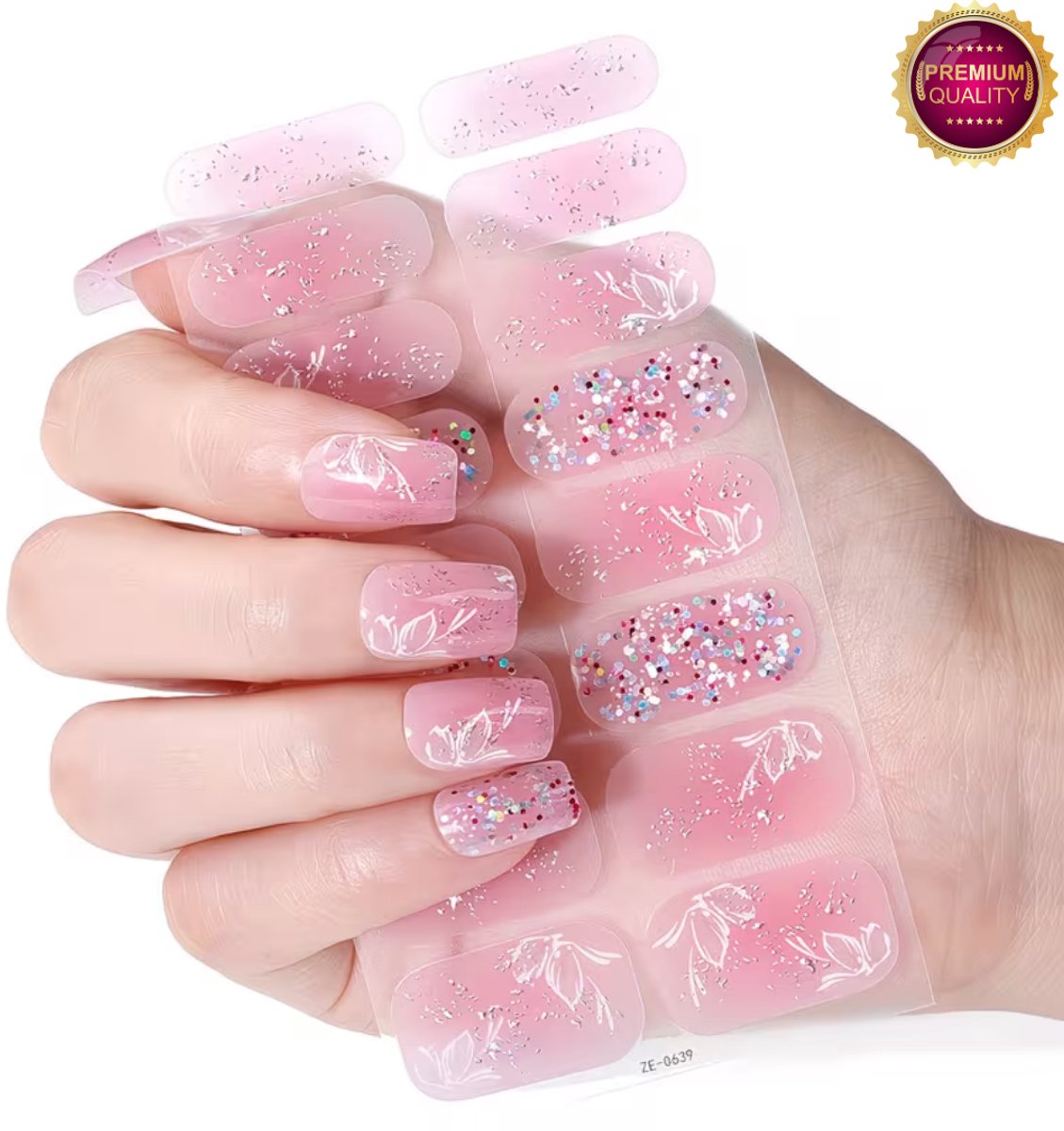 GUAPÀ® Nagelstickers & Nail wraps - 10 Vellen - Diverse kleuren Nagellak Wraps