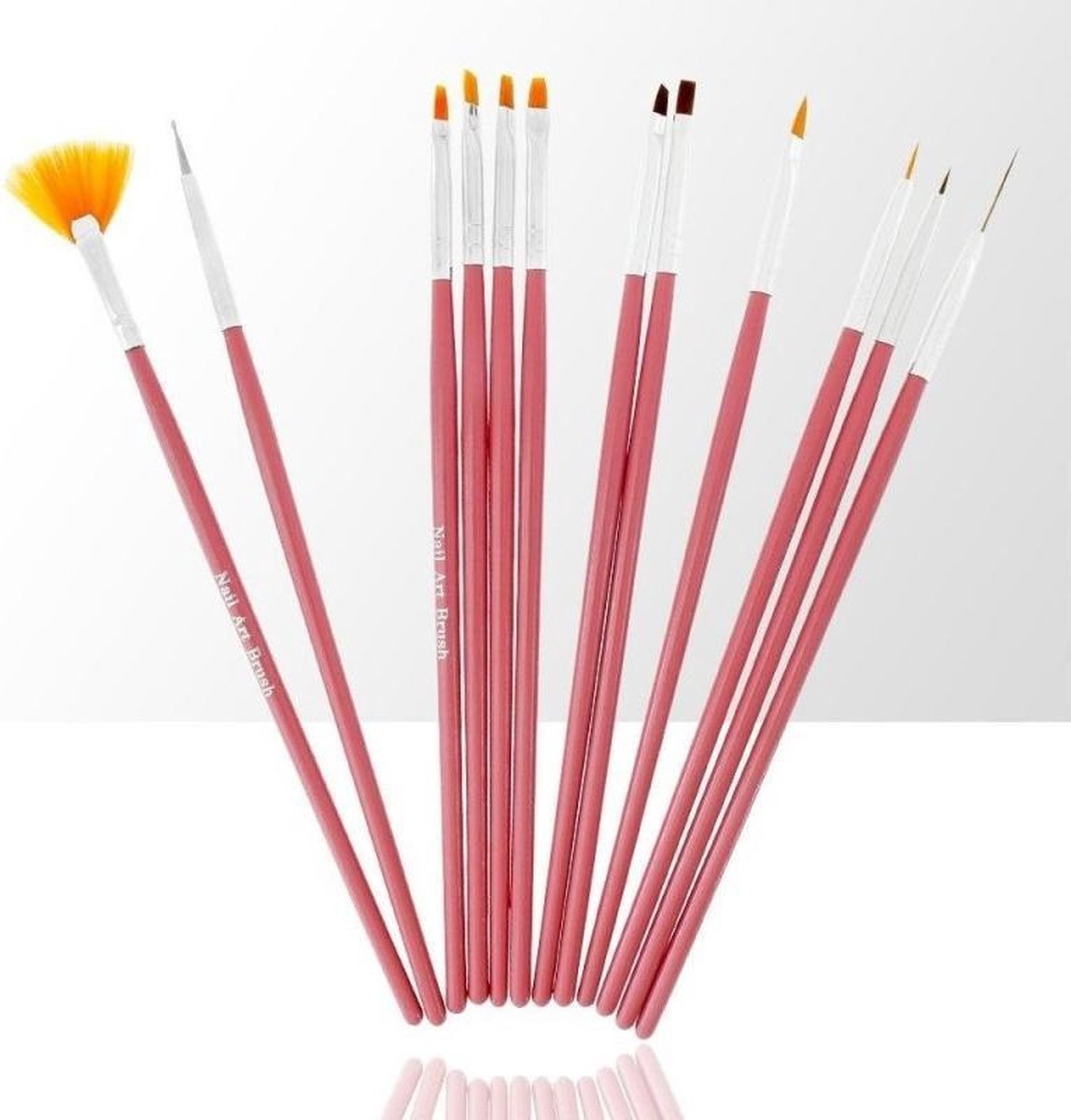 12 Delige nail art penselen set, nailart penselen voor nagels