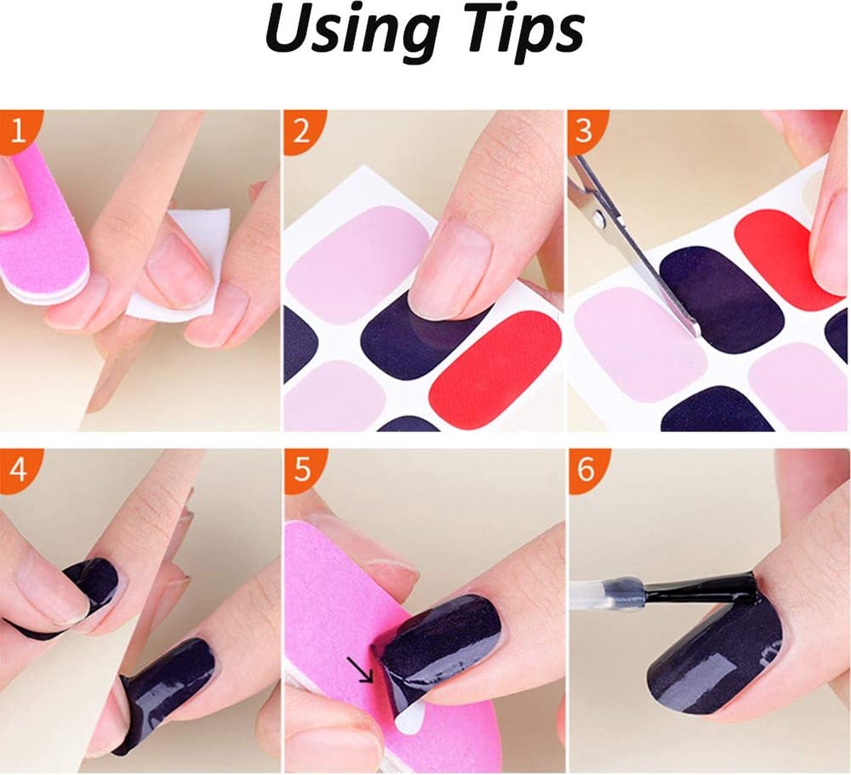 Nail Wraps Nagelstickers 22 pcs | Marmer Look