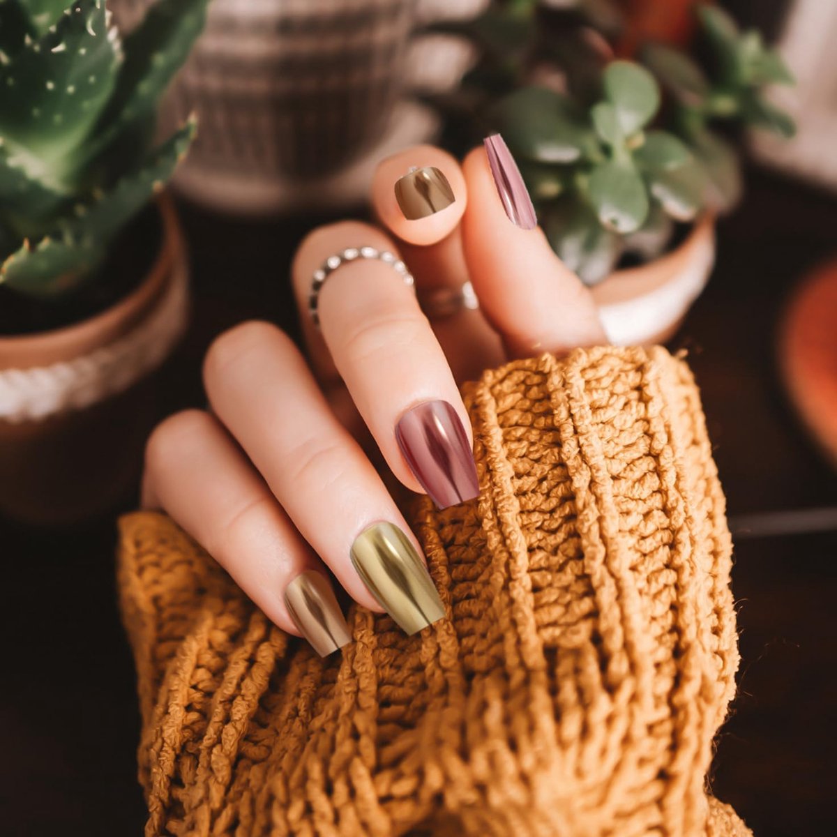 GUAPÀ® Holografische Glitter Poeder Set | 6 Nail Art glitters | Nail Art & Nagel Decoratie | Spiegel en pigment poeder | Chrome Nagels | 3 stuks diverse kleur nagelpoeder