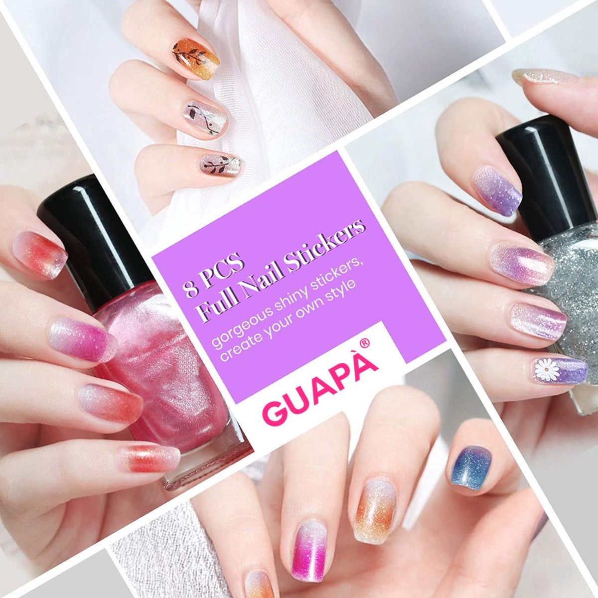 Nail Wraps Nagelstickers 22 pcs | Glitters