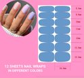 GUAPÀ® Nagelstickers & Nail wraps | 12 Pastel nagel wrap stickers