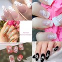 GUAPÀ® Nagelstickers | Bloemen stickers Wit | 30 vellen Diverse Nagel Stickers |