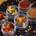 GUAPÀ® Nagel Glitter Poeder Set | Nagel Pailletten | 6 diverse Herfst Winter Nagel Poeders