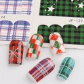 GUAPÀ® Nagelstickers & Nail wraps | 12 Vellen Nagelstickers met Kerst Vormen