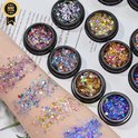 GUAPÀ® Nagel Glitter Poeder Set 12 Nail Art glitters | Kameleon Poeders & Palletten