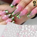 GUAPÀ® Nagelstickers | 3D Bloemen Stickers Roze 30 stuks