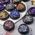 GUAPÀ® Nagel Glitter Poeder Set 12 Nail Art glitters | Kameleon Poeders & Palletten