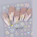 GUAPÀ® Nagelstickers | Bloemen stickers | 3D Bloemen Diverse kleuren