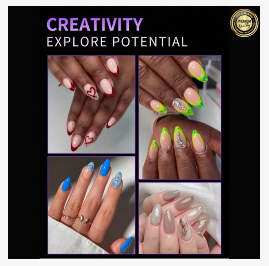 GUAPÀ® Nageltips Transparant Almond 120 pcs