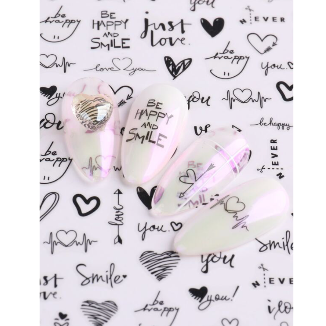 GUAPÀ - Nail Art Nagel Stickers 2 vellen zelfklevende nagelstickers