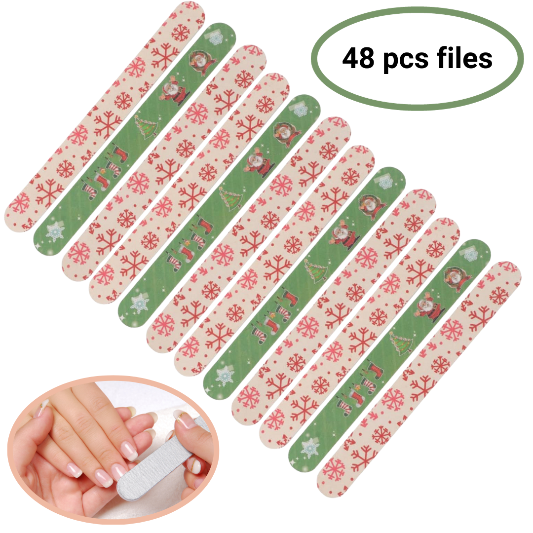 GUAPÀ® Nagelvijlen 48 stuks Kerst Editie