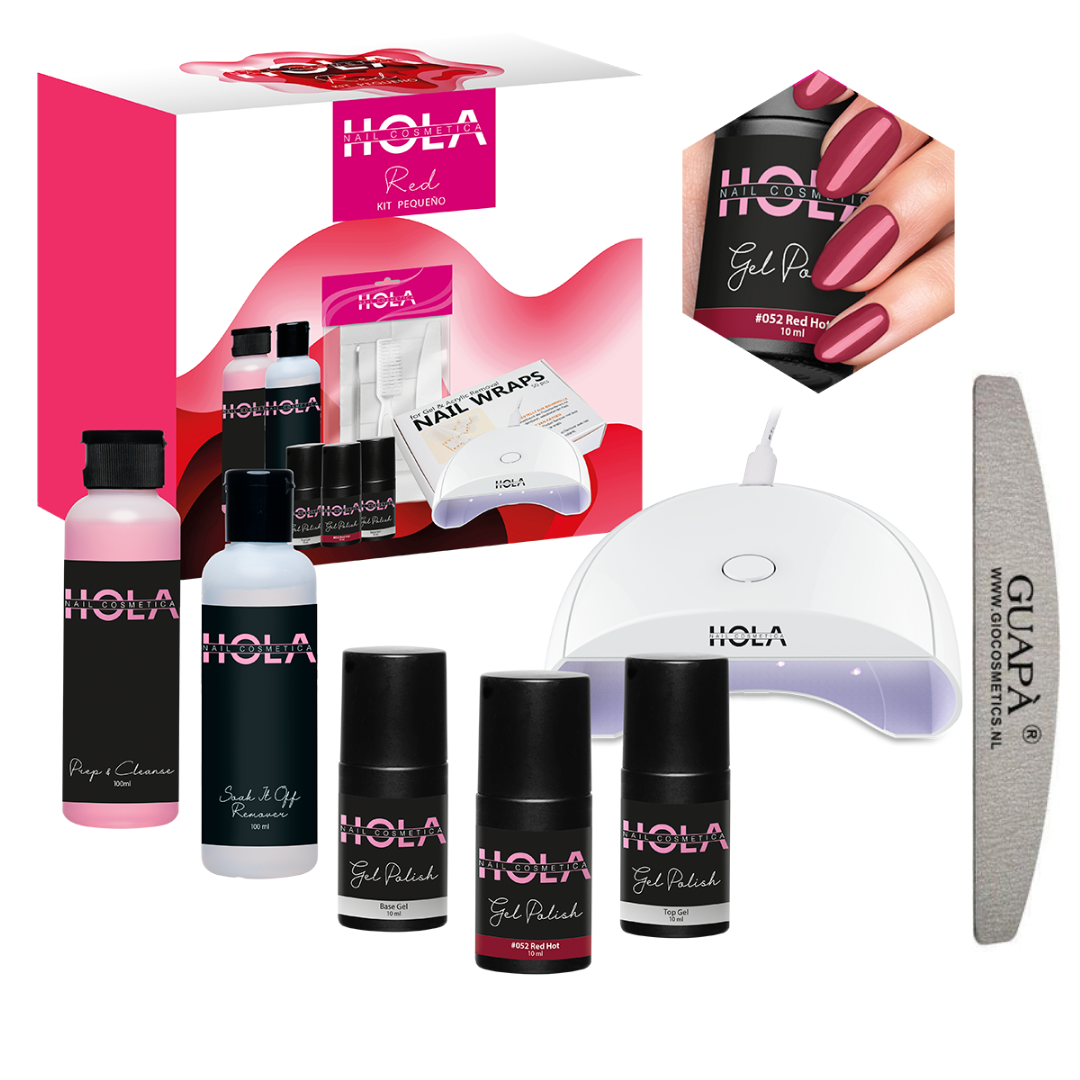 HOLA Cosmetics Gelpolish Kit Pequeno - Red