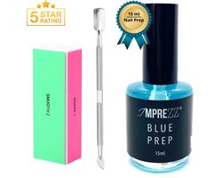 GUAPÀ® Nail Prep Dehydrator 15 ml | Nagel Ontvetter | Nail Prep | Gellak | Acryl Nagels | BIAB | Nagel Reiniger | Nail Prep Dehydrator 15 ml met Polijstblok en Bokkenpoot