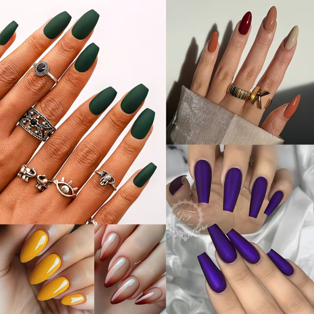 Plaknagels Ballet Tips | 576 Pcs Neon en Pastel Tinten