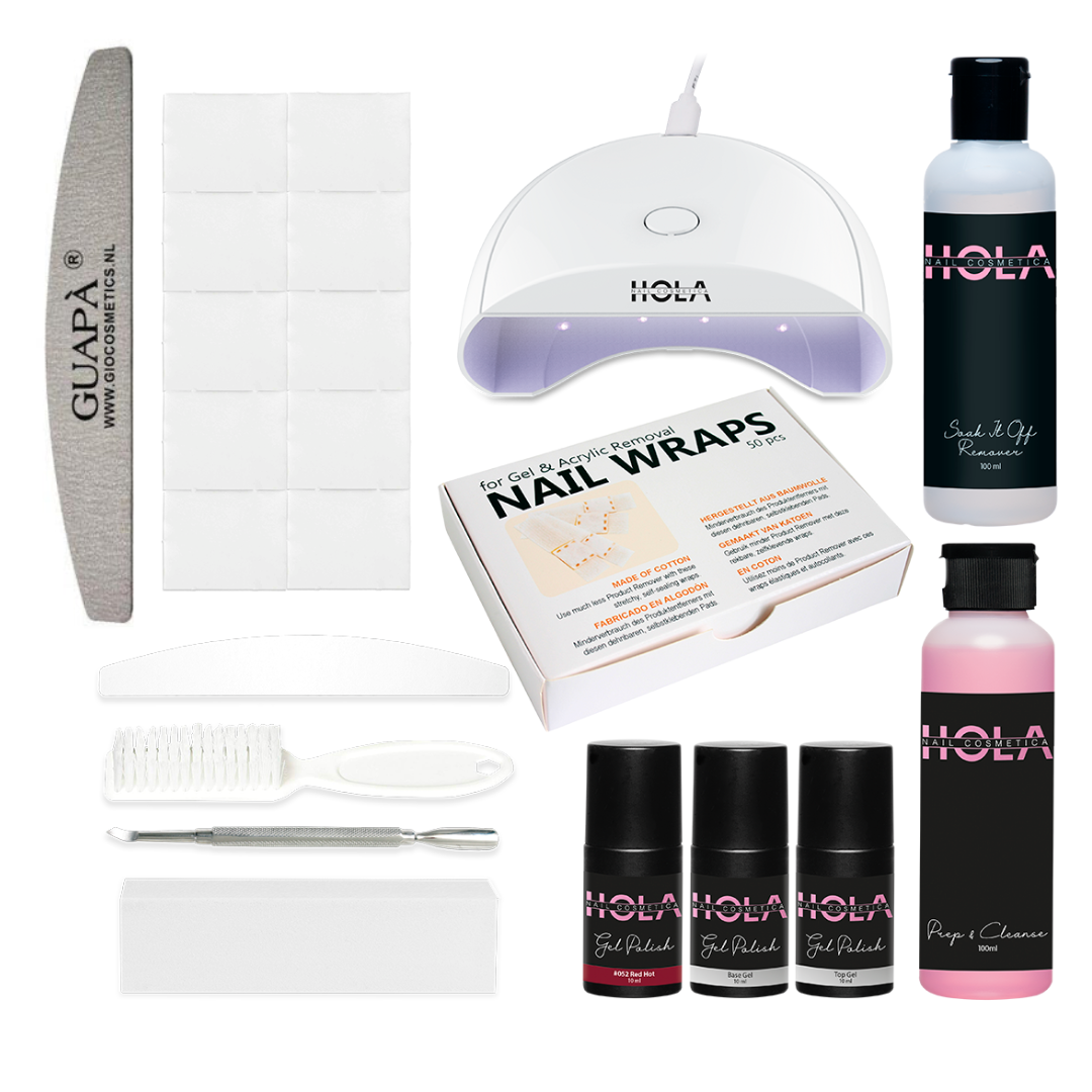 HOLA Cosmetics Gelpolish Kit Pequeno - Red