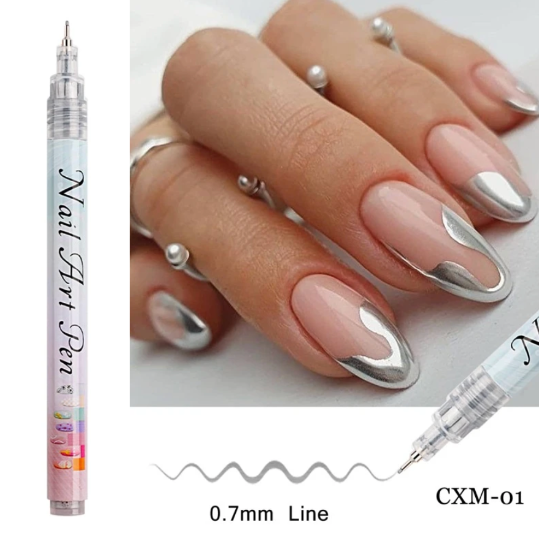 GUAPÀ® Nail Art Pen Graffiti Stiften voor Nail Art Goud & Zilver