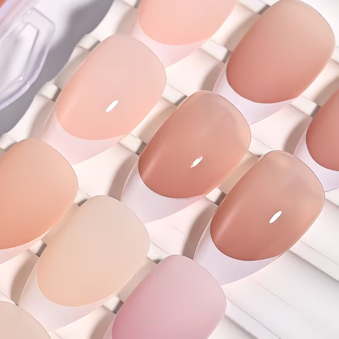 Plaknagels Almond Tips | 360 Pcs Nude Tinten French Manicure