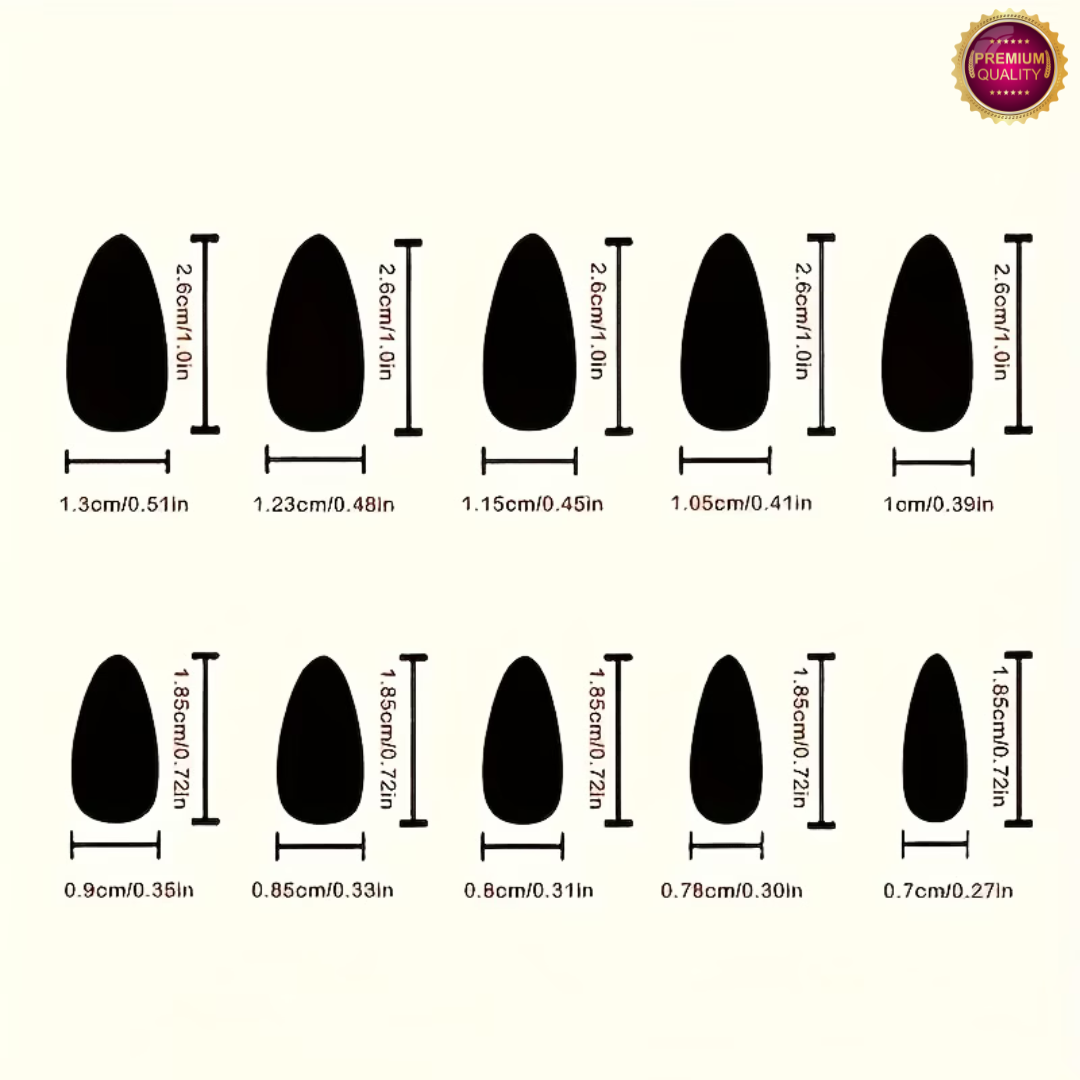 Plaknagels 144 Pcs Babyboom Roze | Almond Tips