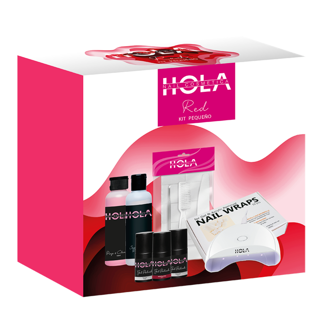 HOLA Cosmetics Gelpolish Kit Pequeno - Red