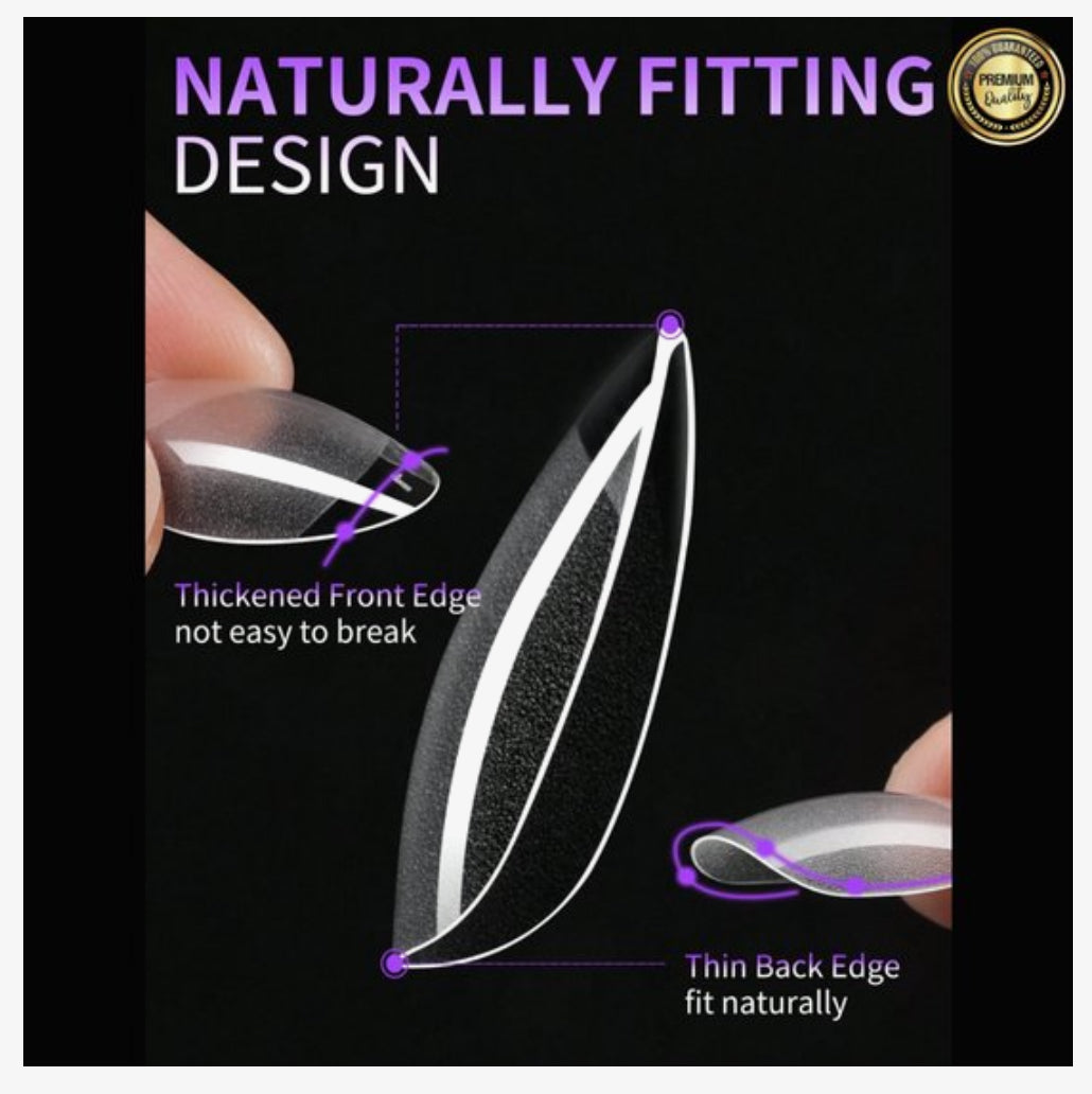 GUAPÀ® Nageltips Transparant Almond 120 pcs