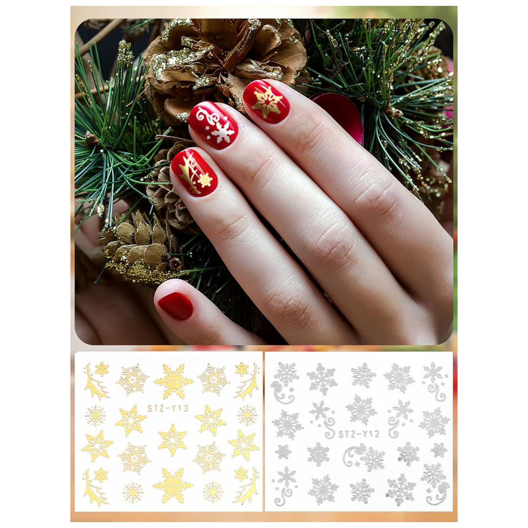 GUAPÀ® Nail Art Nagelstickers 32 vellen kerst nagelstickers