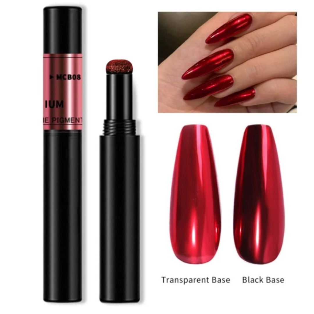 GUAPÀ® Spiegel Effect Nail Art Metallic Rood
