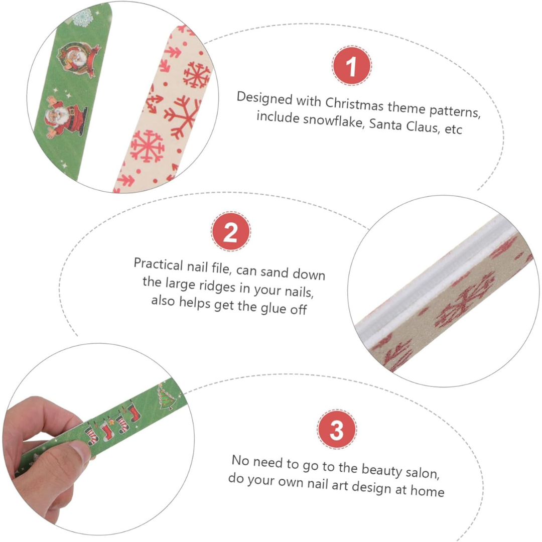 GUAPÀ® Nagelvijlen 48 stuks Kerst Editie