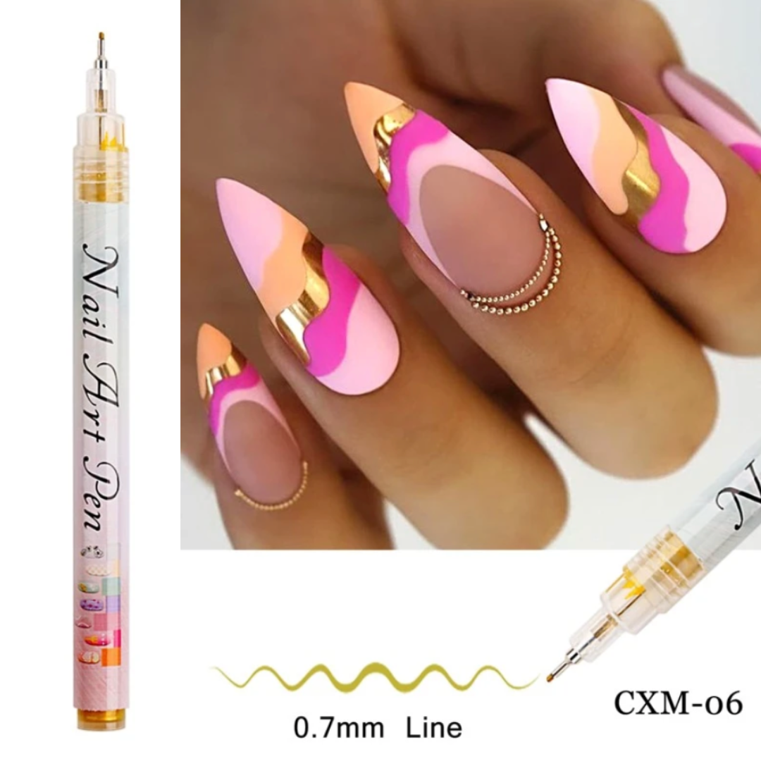 GUAPÀ® Nail Art Pen Graffiti Stiften voor Nail Art Goud & Zilver