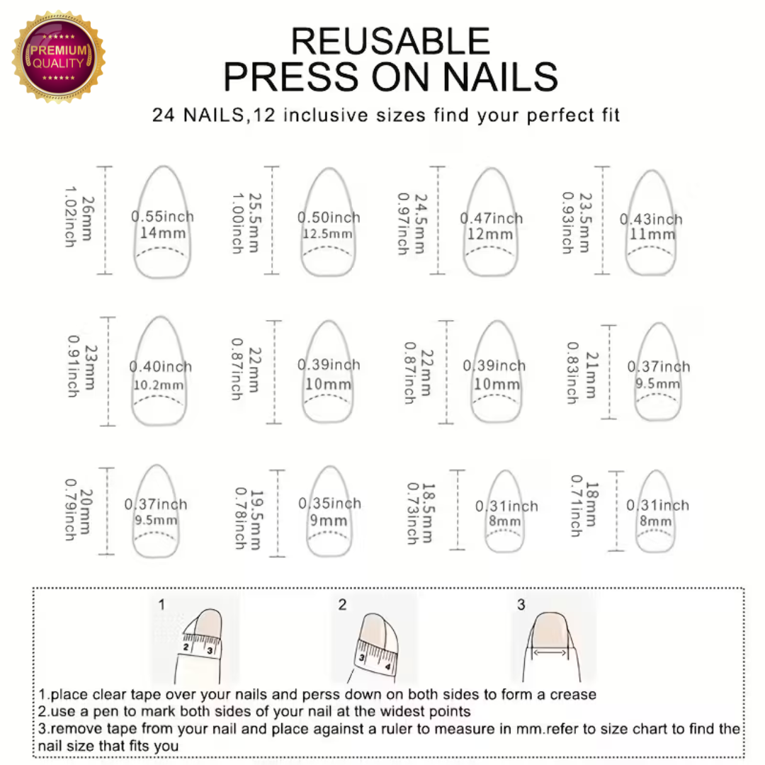 Plaknagels 288 Pcs Diverse Pastel Kleuren | Almond Nagel Tips