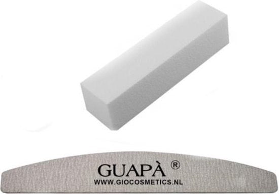 GUAPÀ - Nagel Vijlen Set 2 stuks 100/180 Gritt voor Kunstnagels & Acryl en Gel Nagels - High Quality Manicure & Pedicure