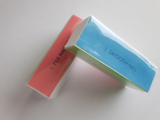 2 x Buffer nagelvijl - 4 way vijl voor nagels - Blockvijl voor nagels - Glans block vijl voor nagels - Glansblock vijl nagels