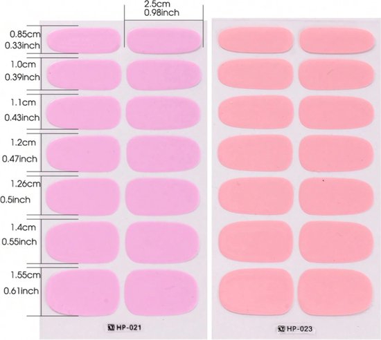 GUAPÀ® Nail wraps Nagelstickers 6 vellen | Stickers Roze Tinten
