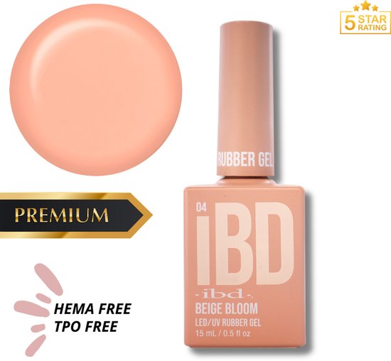 IBD Rubber Gel Nude Beige Bloom 15ml | HEMA & TPO Free