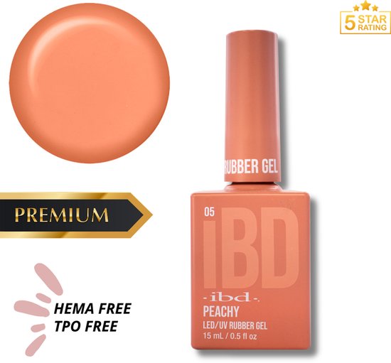 IBD Rubber Gel Nude Peachy 15 ml | HEMA & TPO Free
