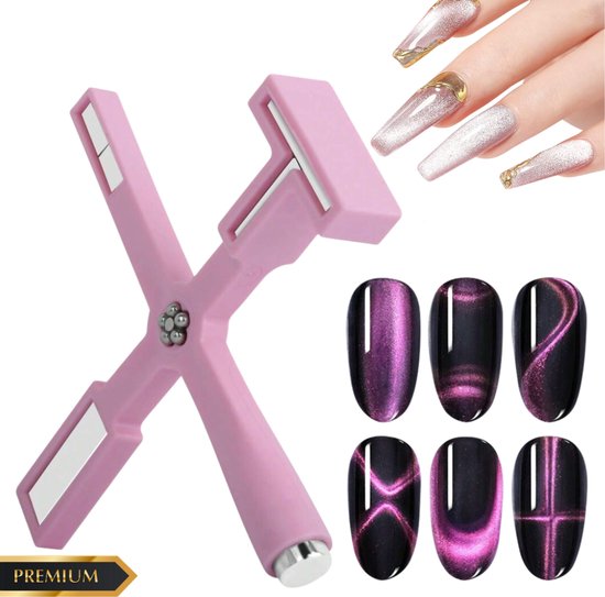 GUAPÀ® Cat Eye Magneet | 4 Diverse Cat Eye Magneten | Gellak | Gel Nagels | Magnetische Gellak | Gel Polish | Cat Eye Magneet 4 Diverse Patronen