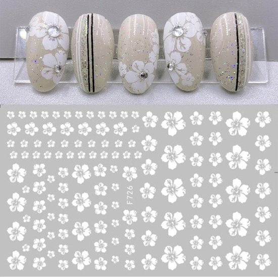 GUAPÀ - Nail Art 3D Bloemetjes NagelStickers - Nagel Decoratie & Versiering Folie - 92 stuks