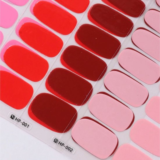 GUAPÀ® Nail wraps Nagelstickers 6 vellen | Stickers Roze Tinten