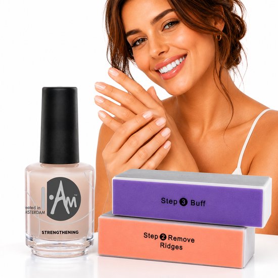 GUAPÀ® Nagelverharder - Nagelversterker - Nagelversterker Nagellak Nagelverzorging - Stopt splijten onmiddellijk - 15ml - Nagelverharder met Polijst Nagelvijl.