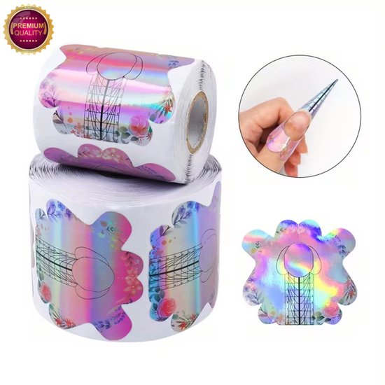 GUAPA@ Acryl Sjablonen 100 Pcs French Manicure | Franse Nagels | Nail Forms | Acrylic Nails | Nagelverlenging | 100 Pcs French Manicure Sjablonen