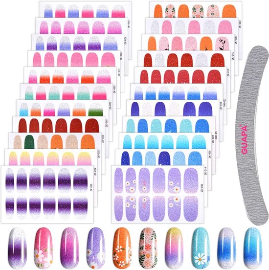 Nail Wraps Nagelstickers 22 pcs | Glitters