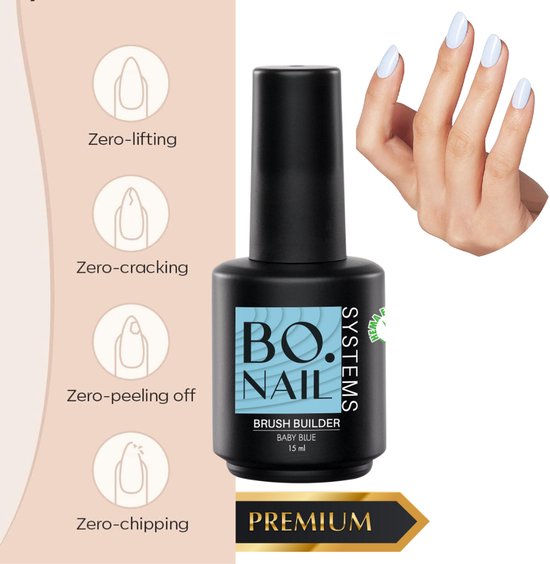 GUAPÀ® BIAB Builder Gel In A Bottle | HEMA Free | 15 ml Licht Blauw