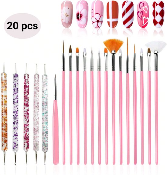 GUAPÀ® Nagel Penselen Set 20 pcs