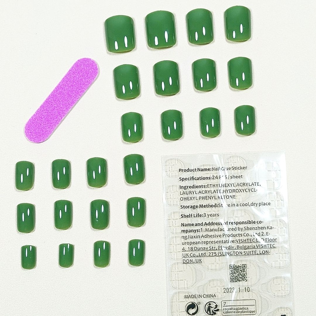 Kopie van GUAPÀ® Plaknagels | 24 stuks valse nagels | Groen