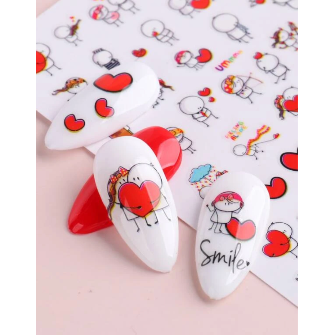 GUAPÀ - Nail Art Nagel Stickers 2 vellen zelfklevende nagelstickers