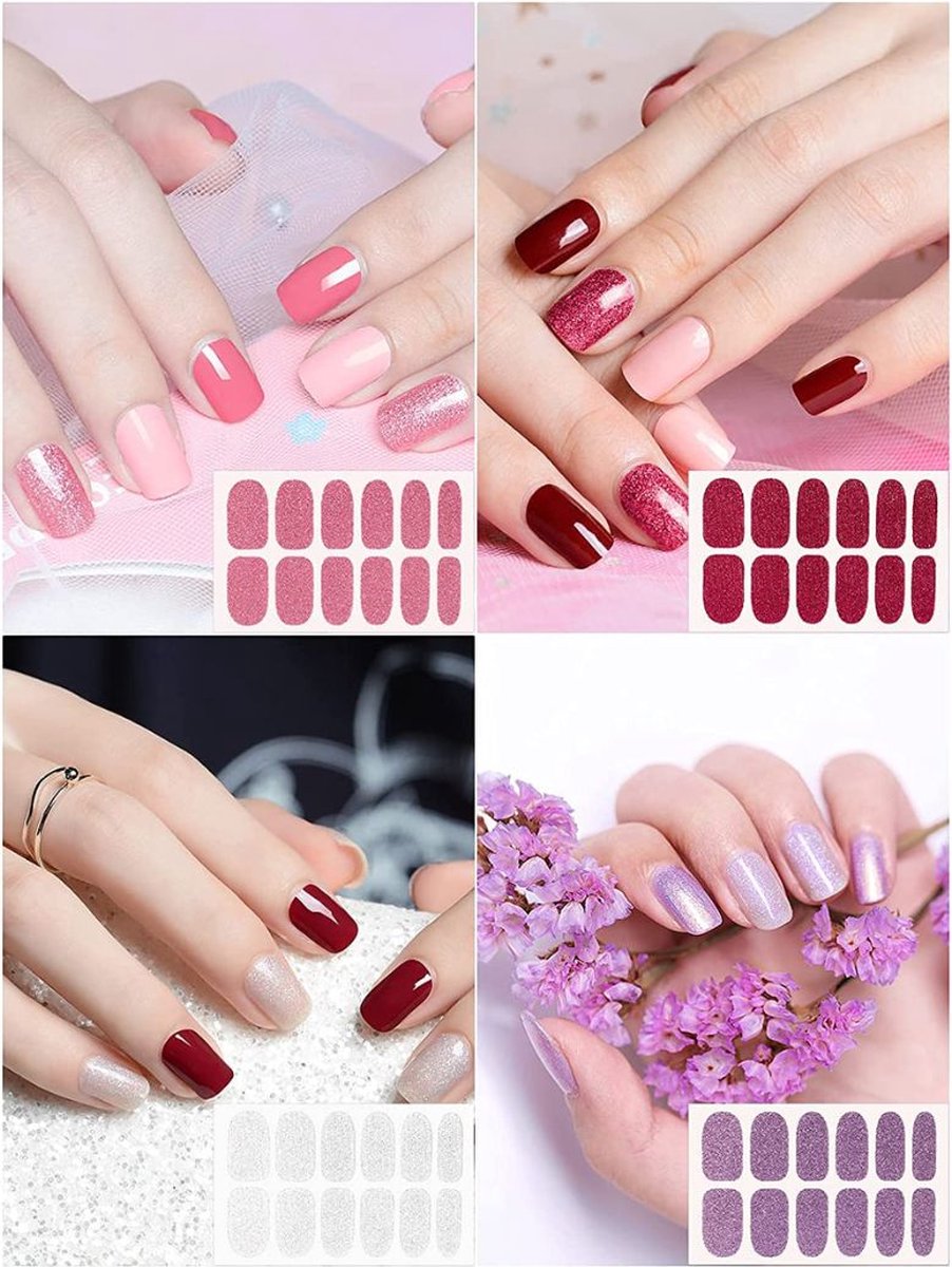 Nail Wraps Nagelstickers 32 pcs | Neon kleuren