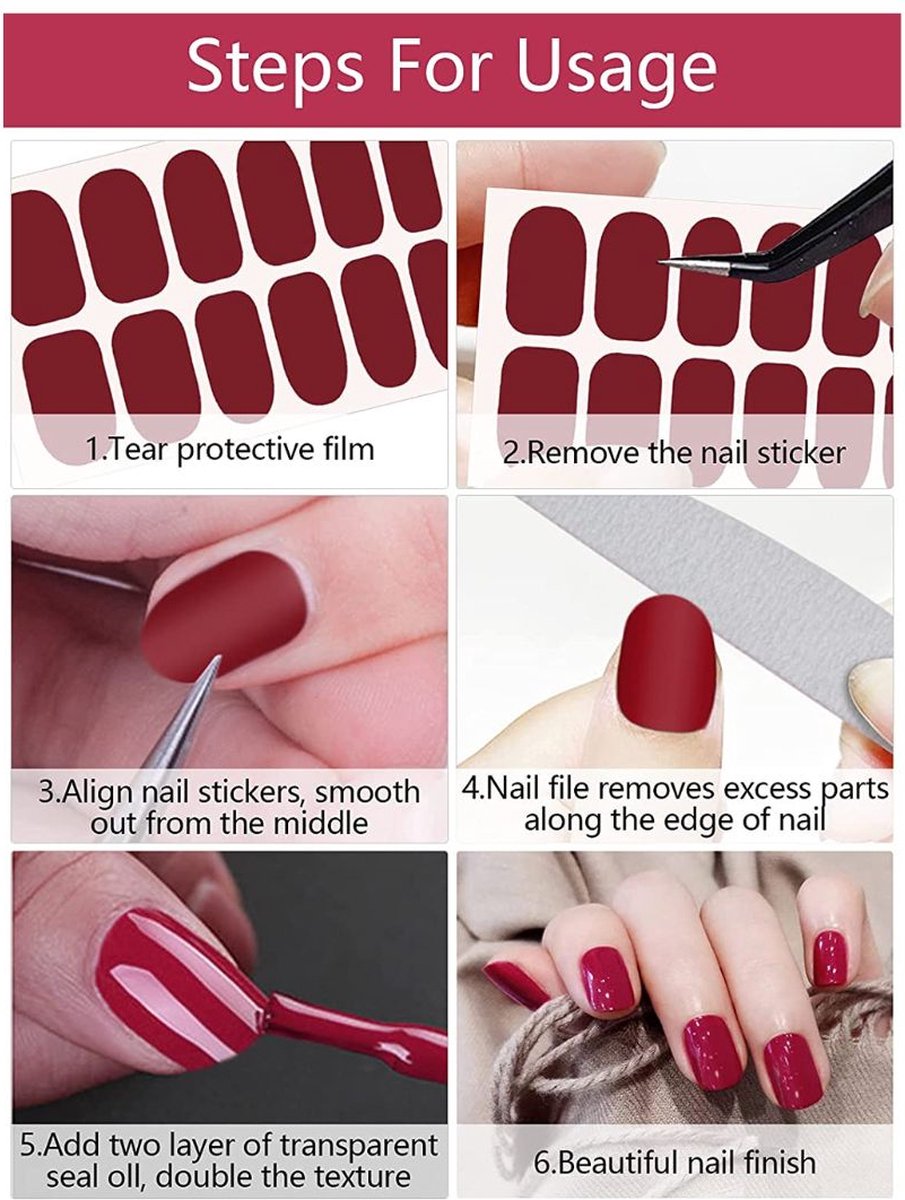 Nail Wraps Nagelstickers 32 pcs | Neon kleuren