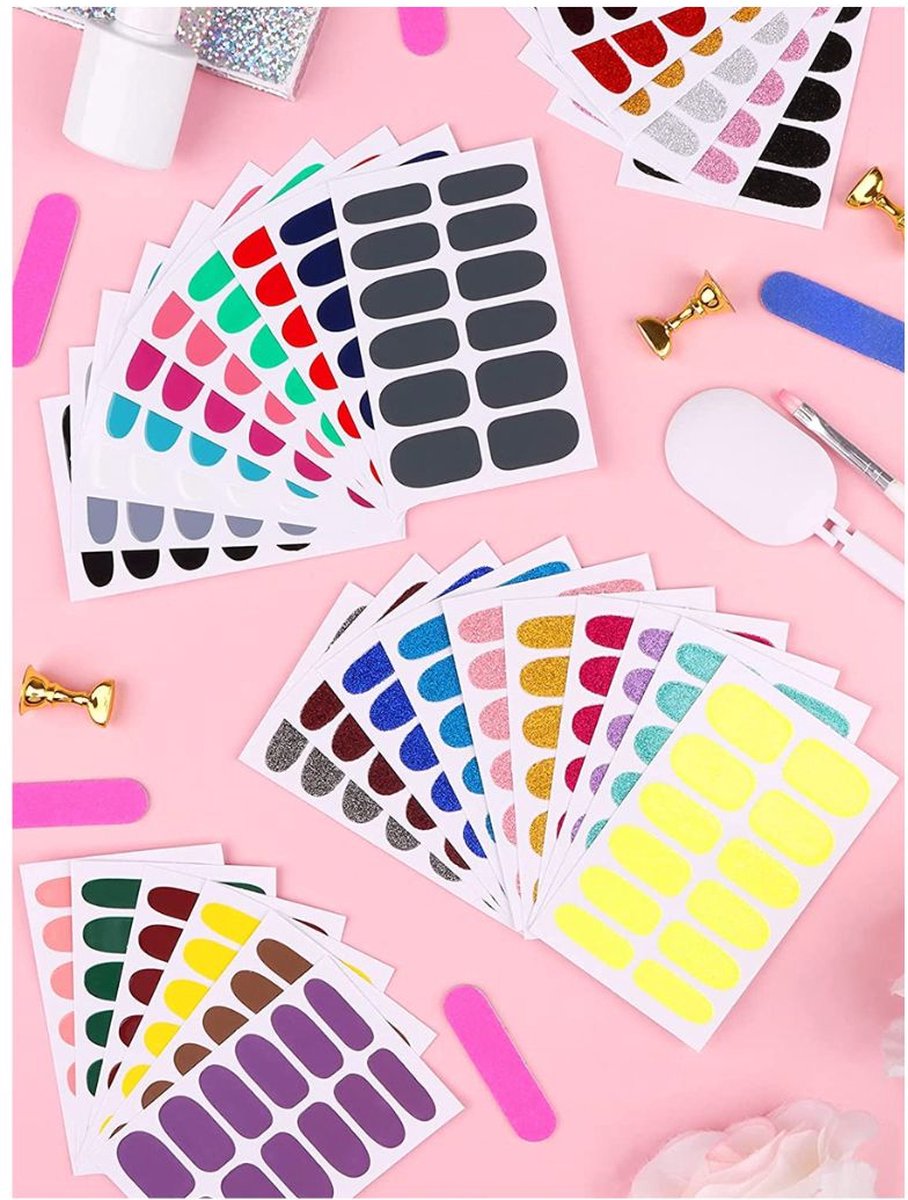 Nail Wraps Nagelstickers 32 pcs | Neon kleuren