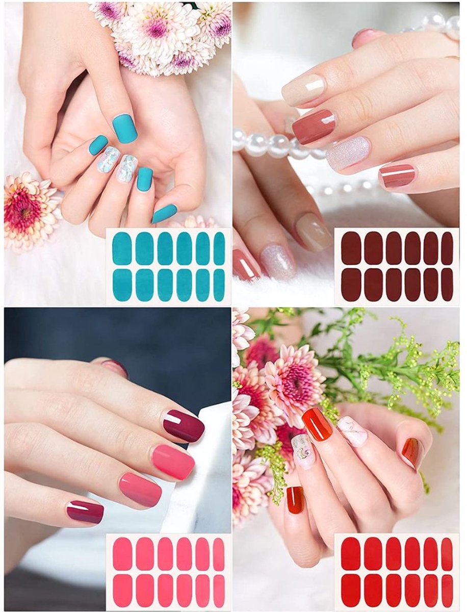 Nail Wraps Nagelstickers 32 pcs | Neon kleuren